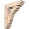 Ekena Millwork Merced Slat Smooth Bracket w/ Offset Brace, Douglas Fir, 7 1/2"W x 28"D x 32"H BKT0806X28X32MRC06SDF - alternate 1